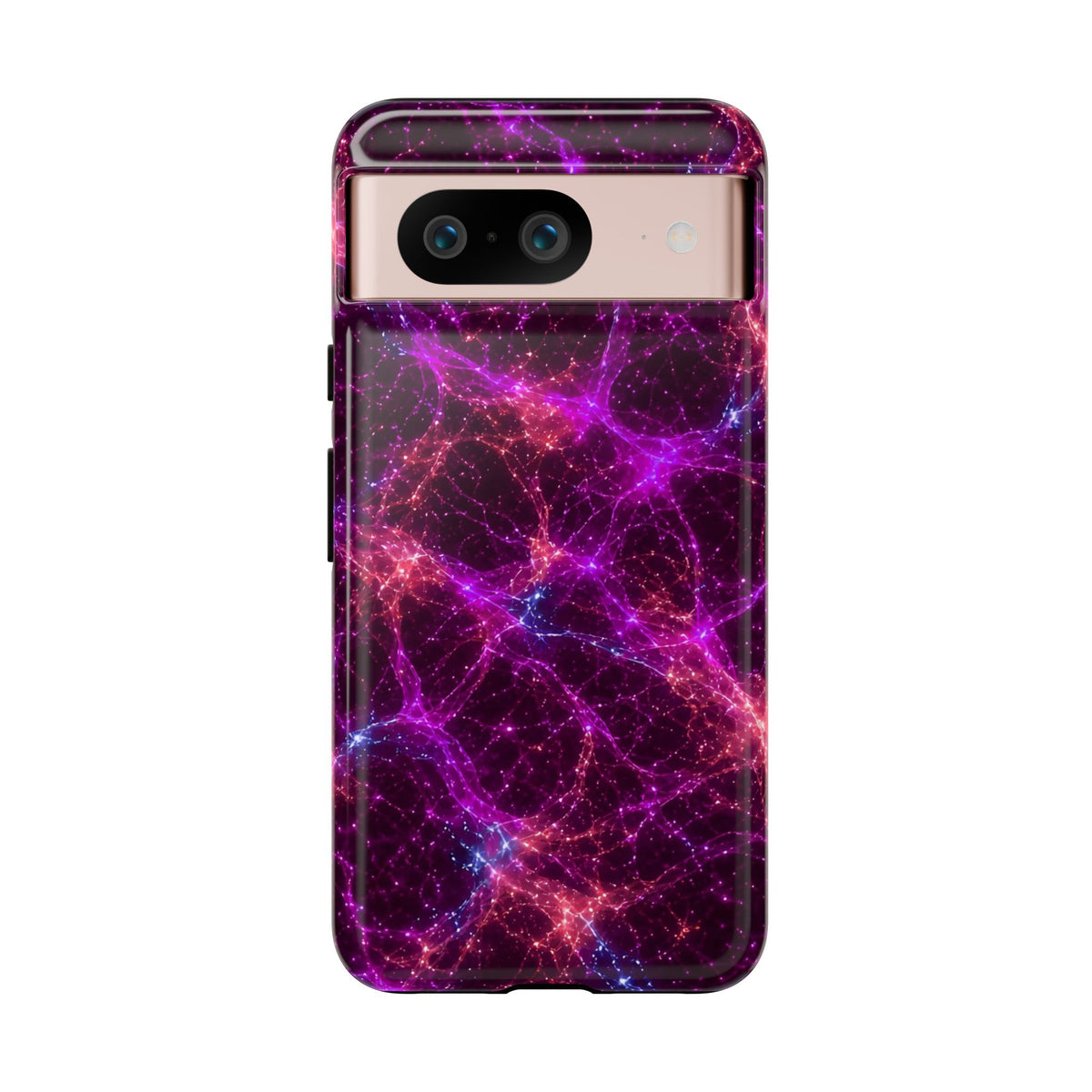 Neon Mycelium - Ember Orchid Phone Case
