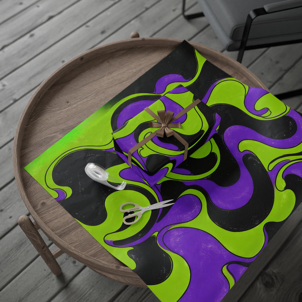 Fillmore Flow - Lime & Purple Wrapping Paper