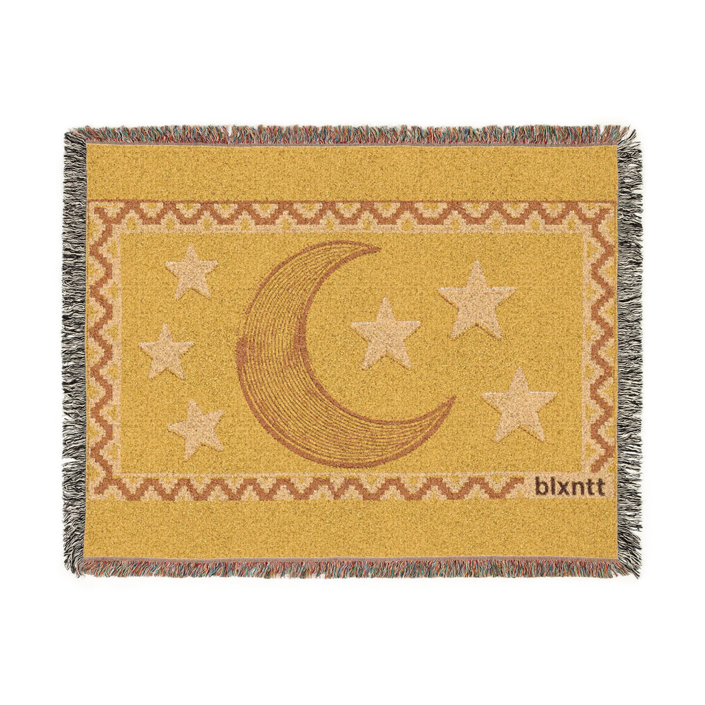 BLXNTT Yellow Hippie Woven Blanket #2