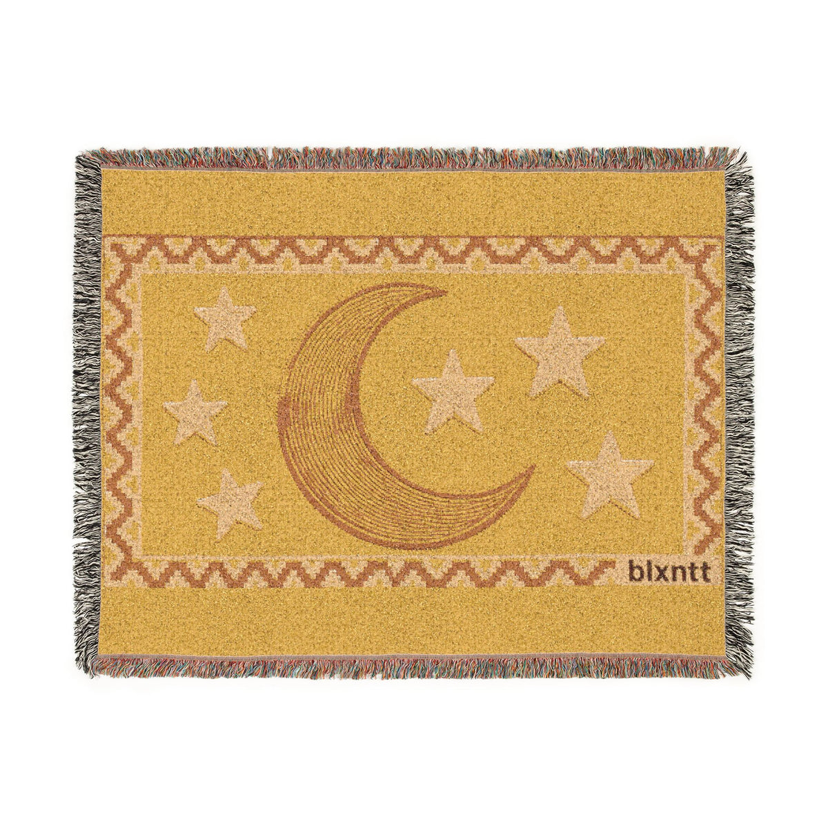 BLXNTT Yellow Hippie Woven Blanket #2