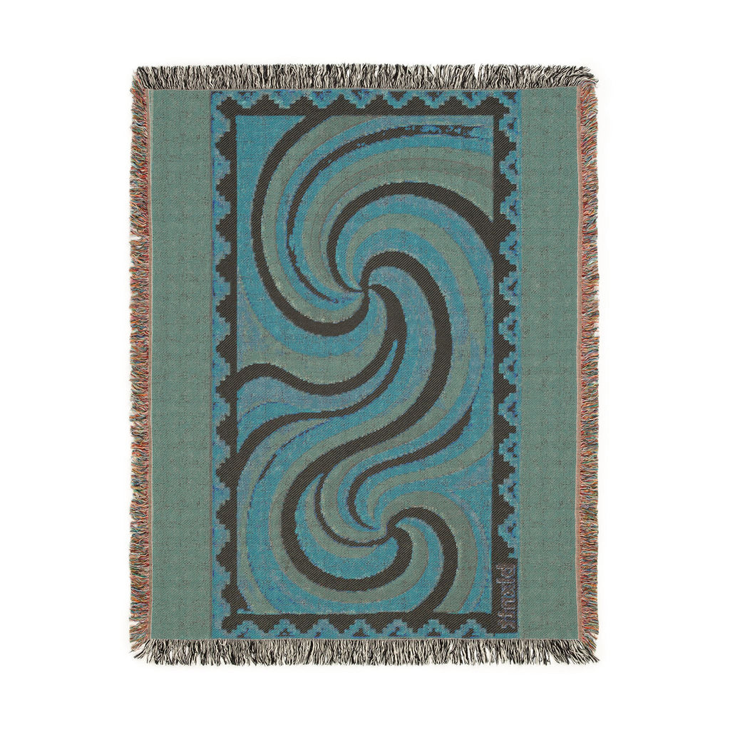 BLXNTT Orange Hippie Woven Blanket #2