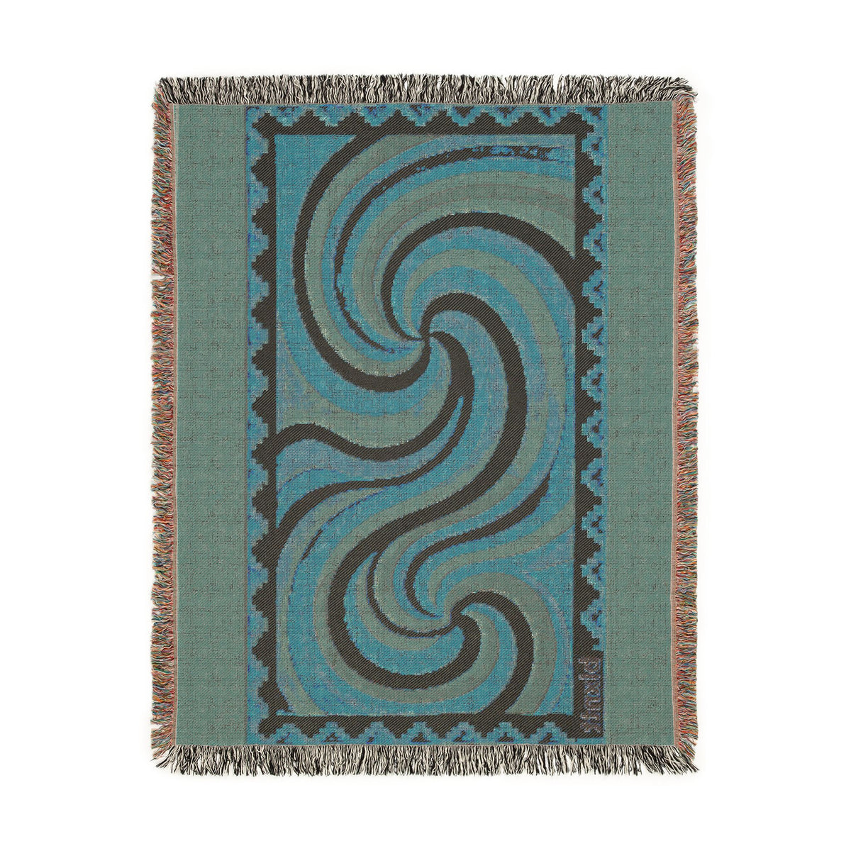 BLXNTT Orange Hippie Woven Blanket #2