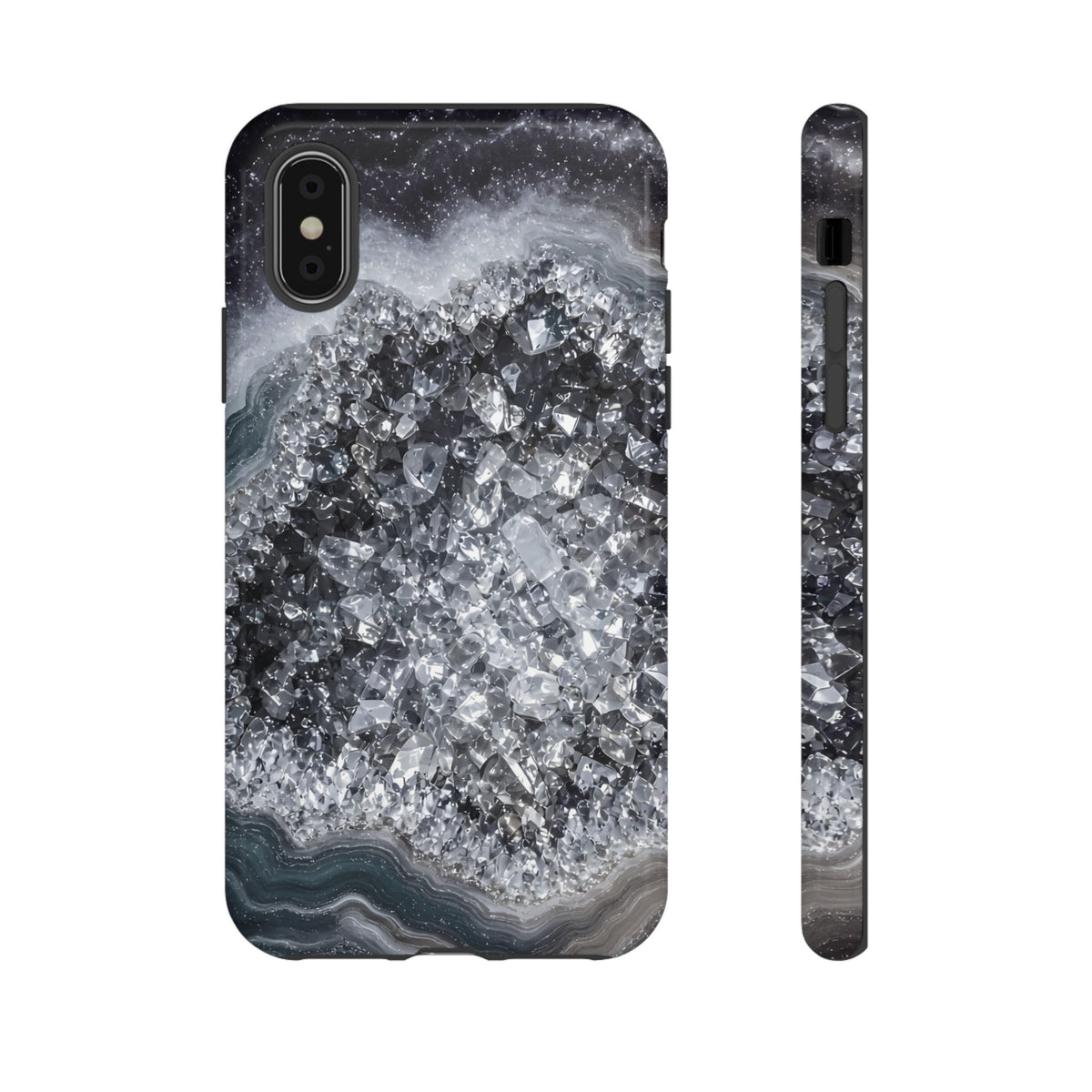 Geode Core - Silver Smoke Phone Case