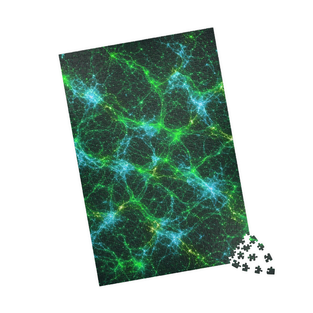 Neon Mycelium - Mermaid Jigsaw Puzzle