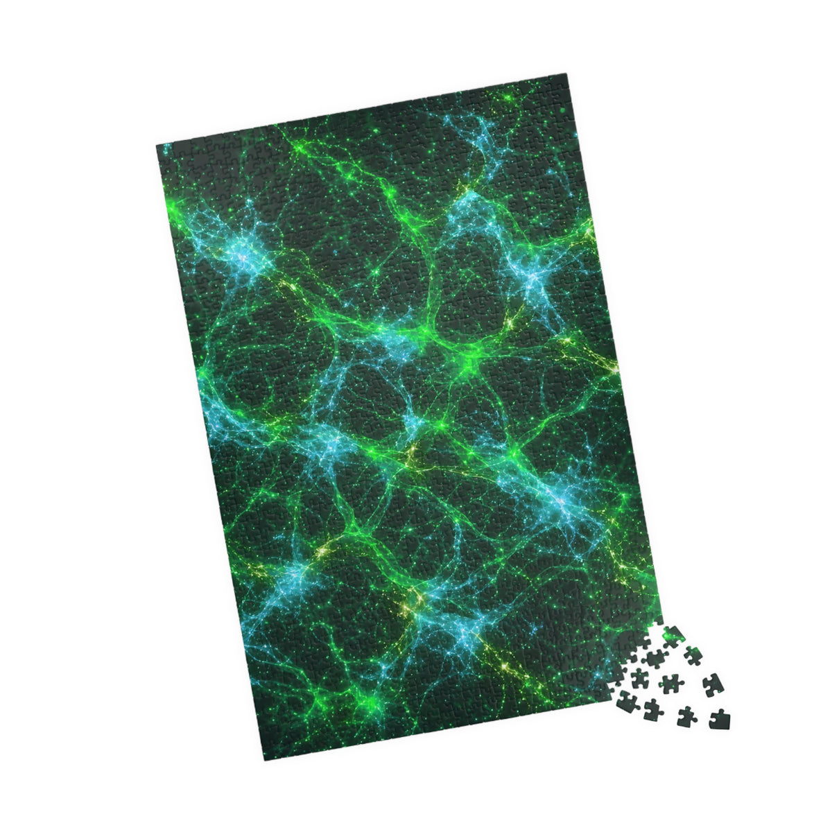 Neon Mycelium - Mermaid Jigsaw Puzzle