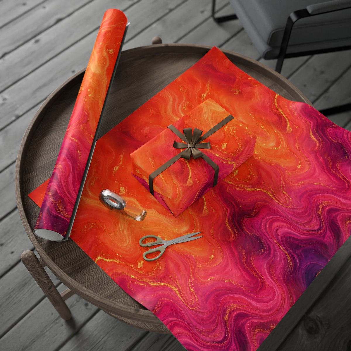 Sunset Marble Wrapping Paper