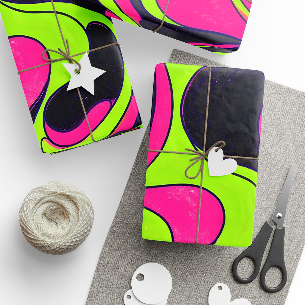 Fillmore Flow - Blacklight Wrapping Paper
