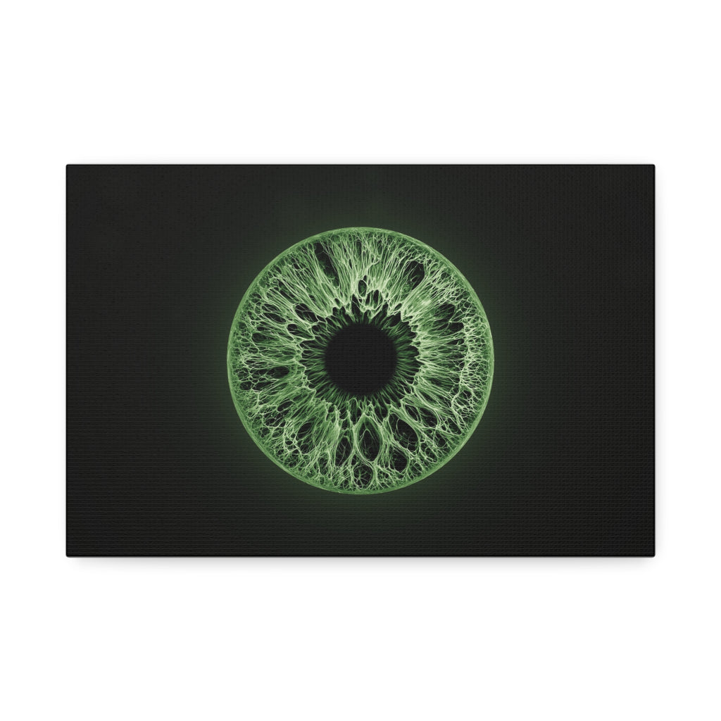 BLXNTT Iris – Lace Web Green Glossy Canvas