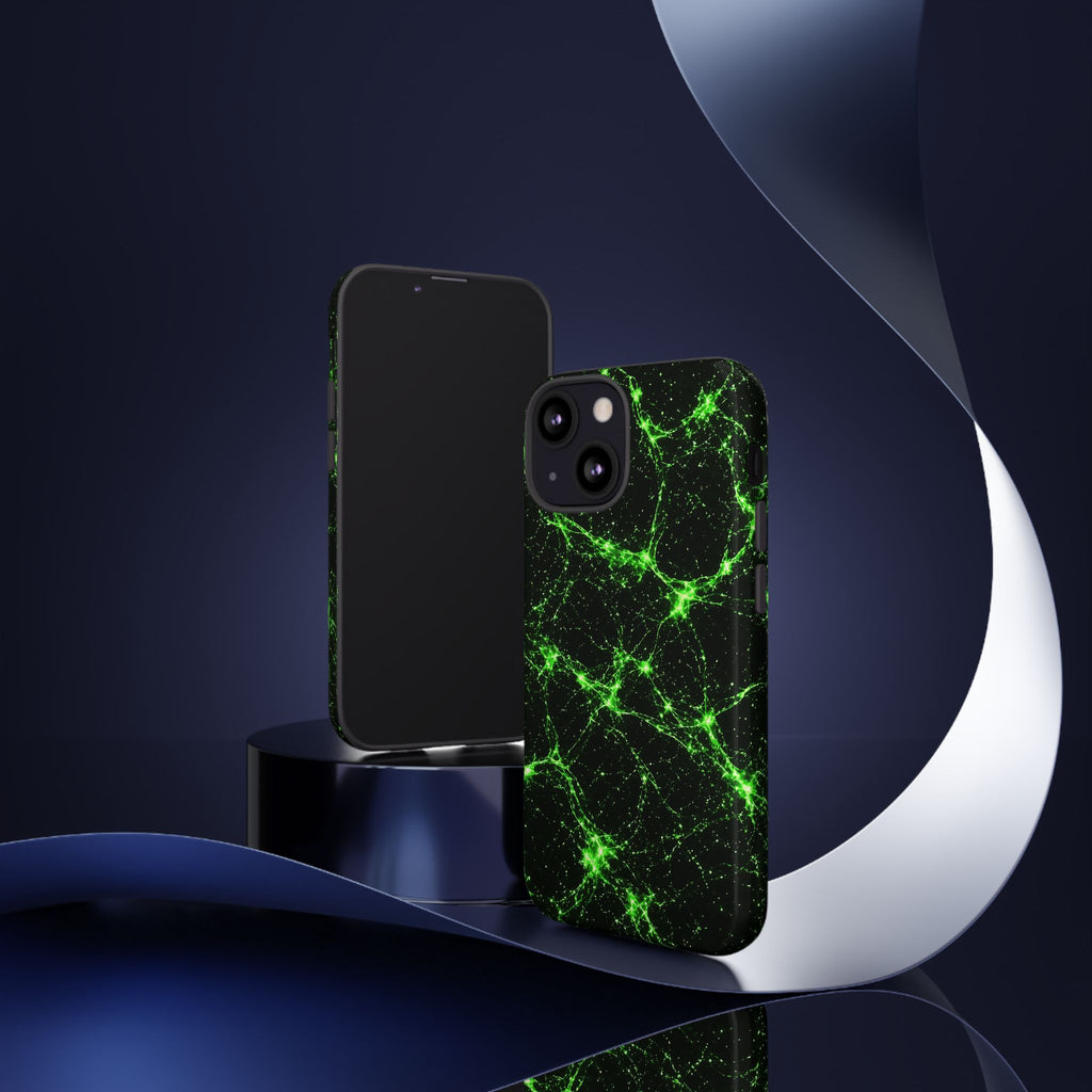 Neon Mycelium - Toxic Lime Phone Case