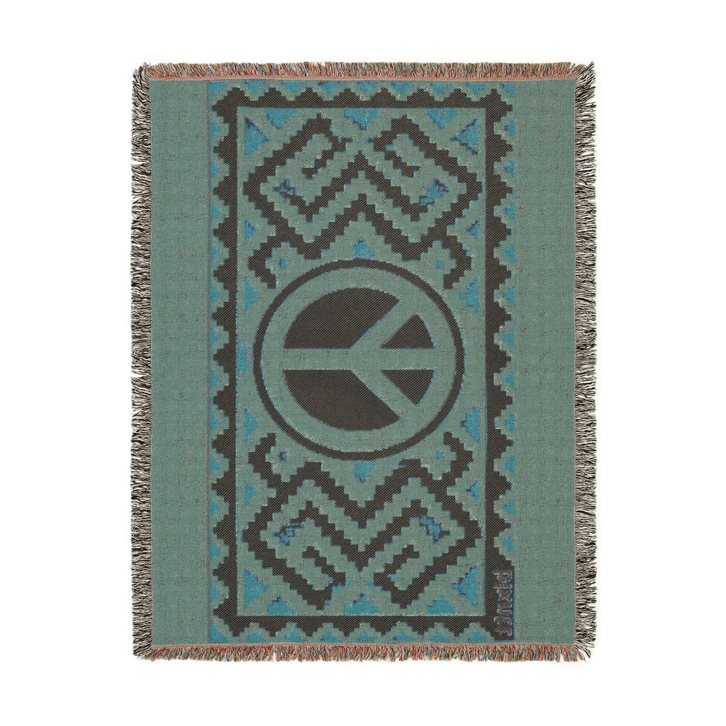BLXNTT Orange Hippie Woven Blanket #3