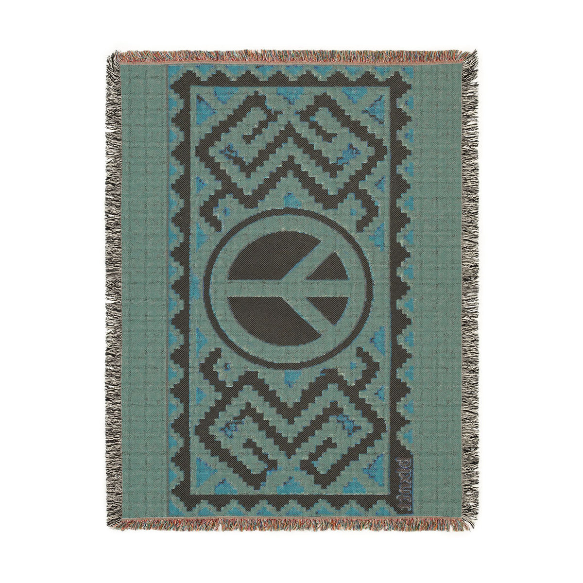 BLXNTT Orange Hippie Woven Blanket #3