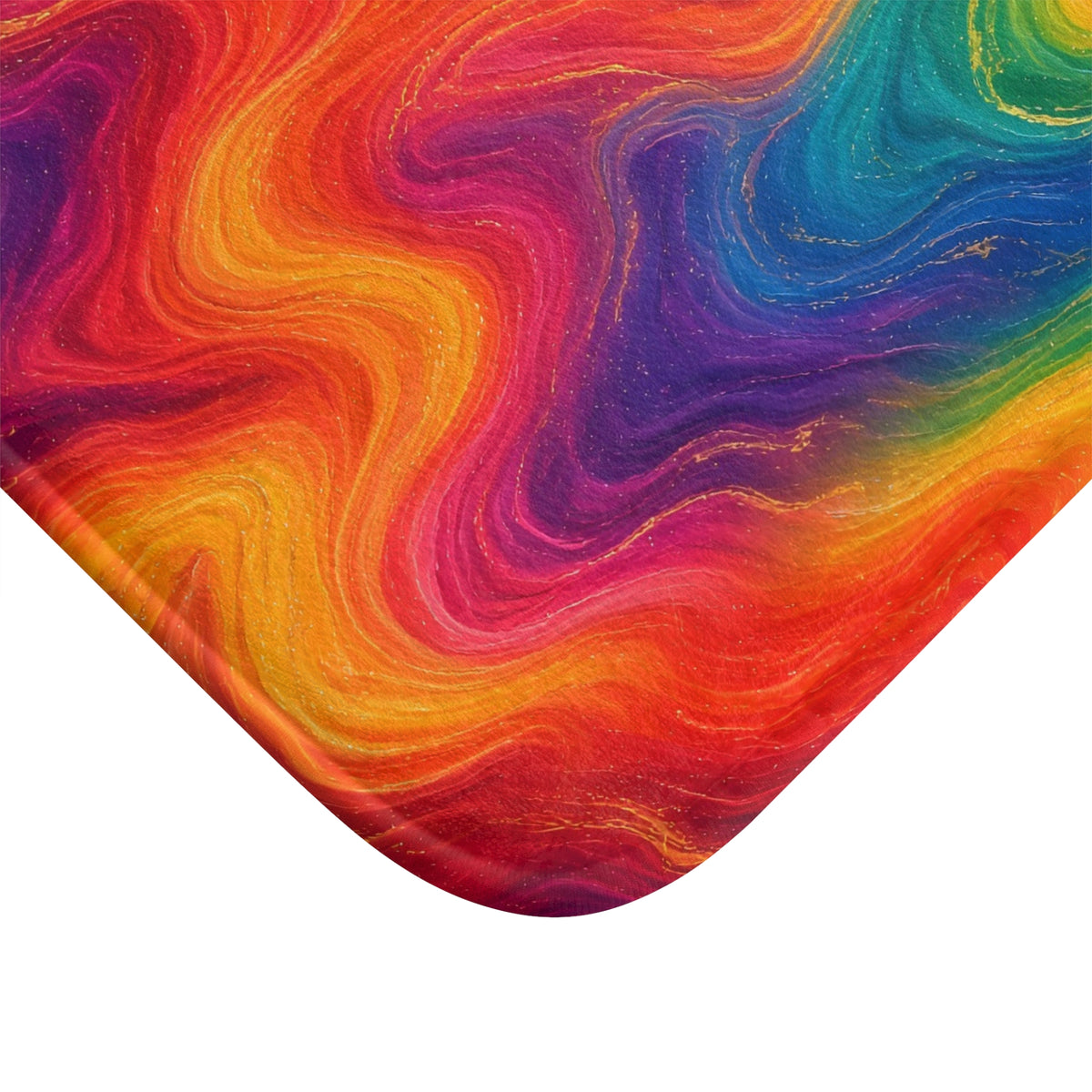 Rainbow Marble Bath Mat