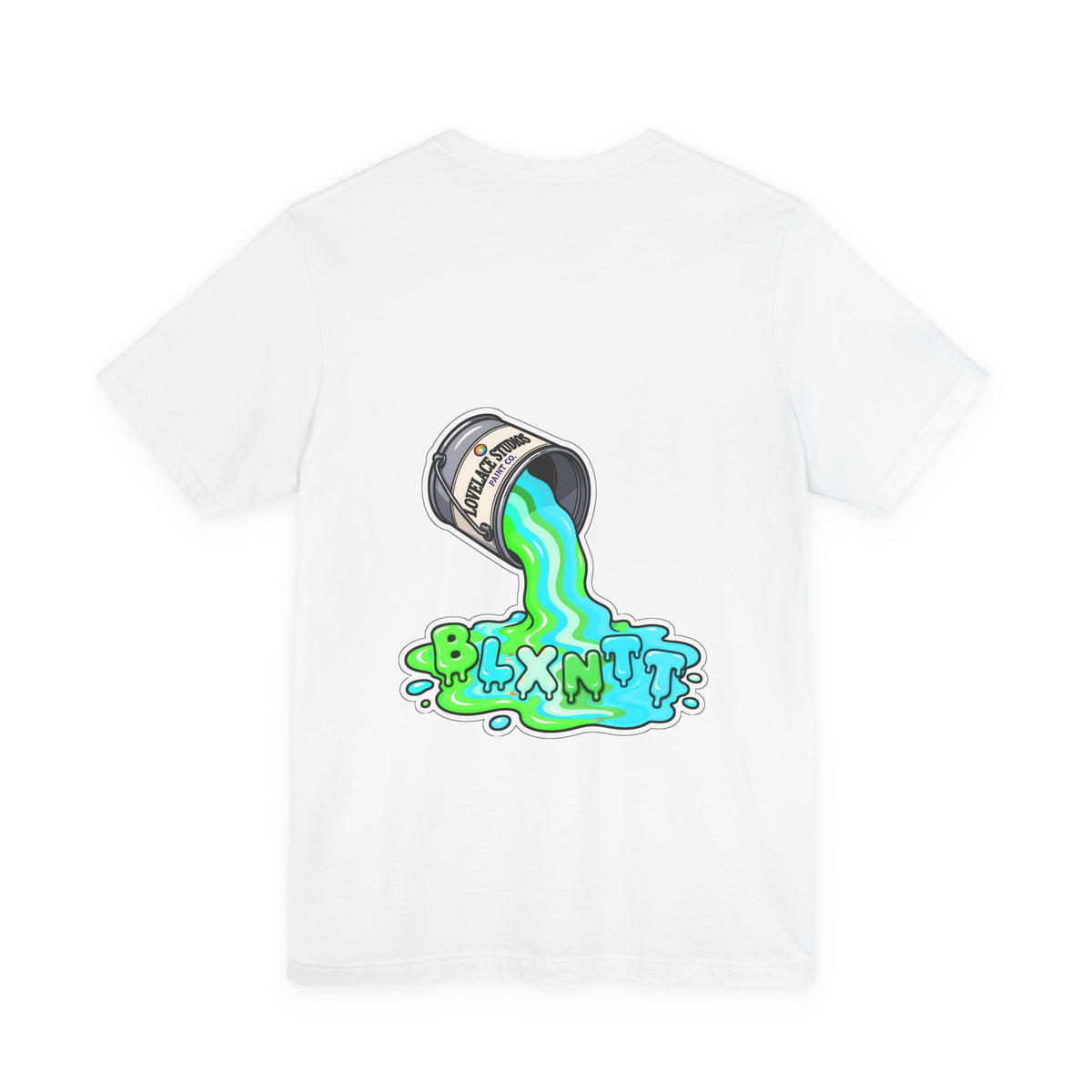BLXNTT Paint Spill Tee - Neon (White)