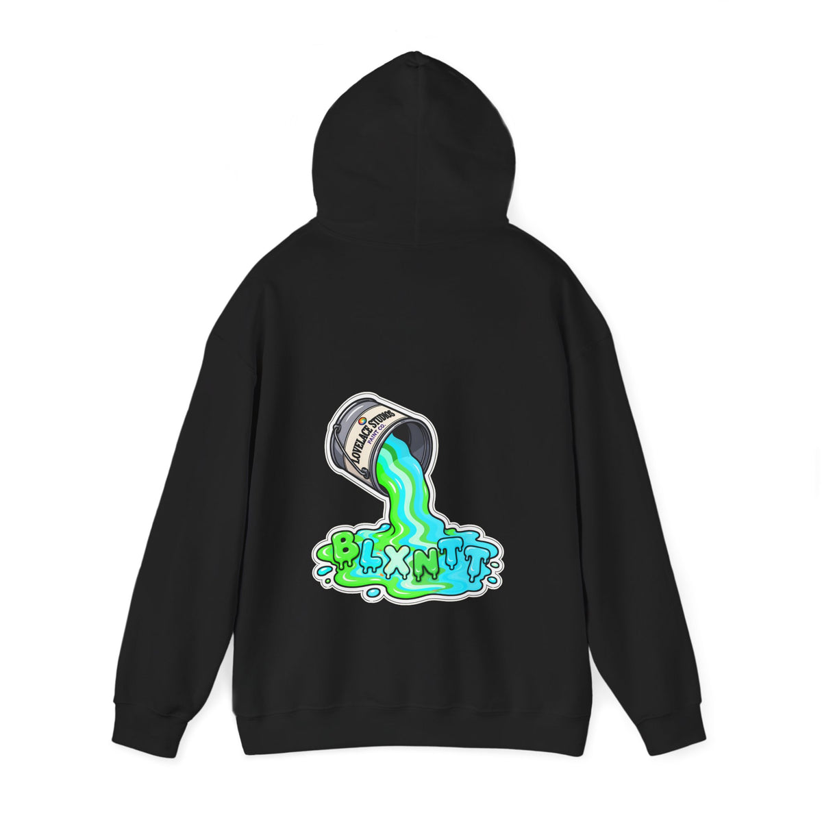 BLXNTT Paint Spill Hoodie - Neon (Black)