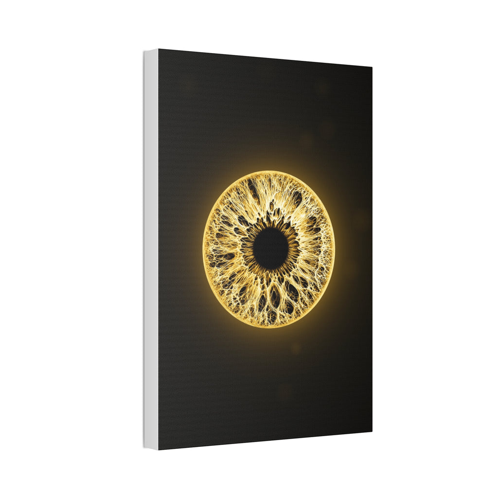 BLXNTT Iris – Lace Web Molten Gold Glossy Canvas