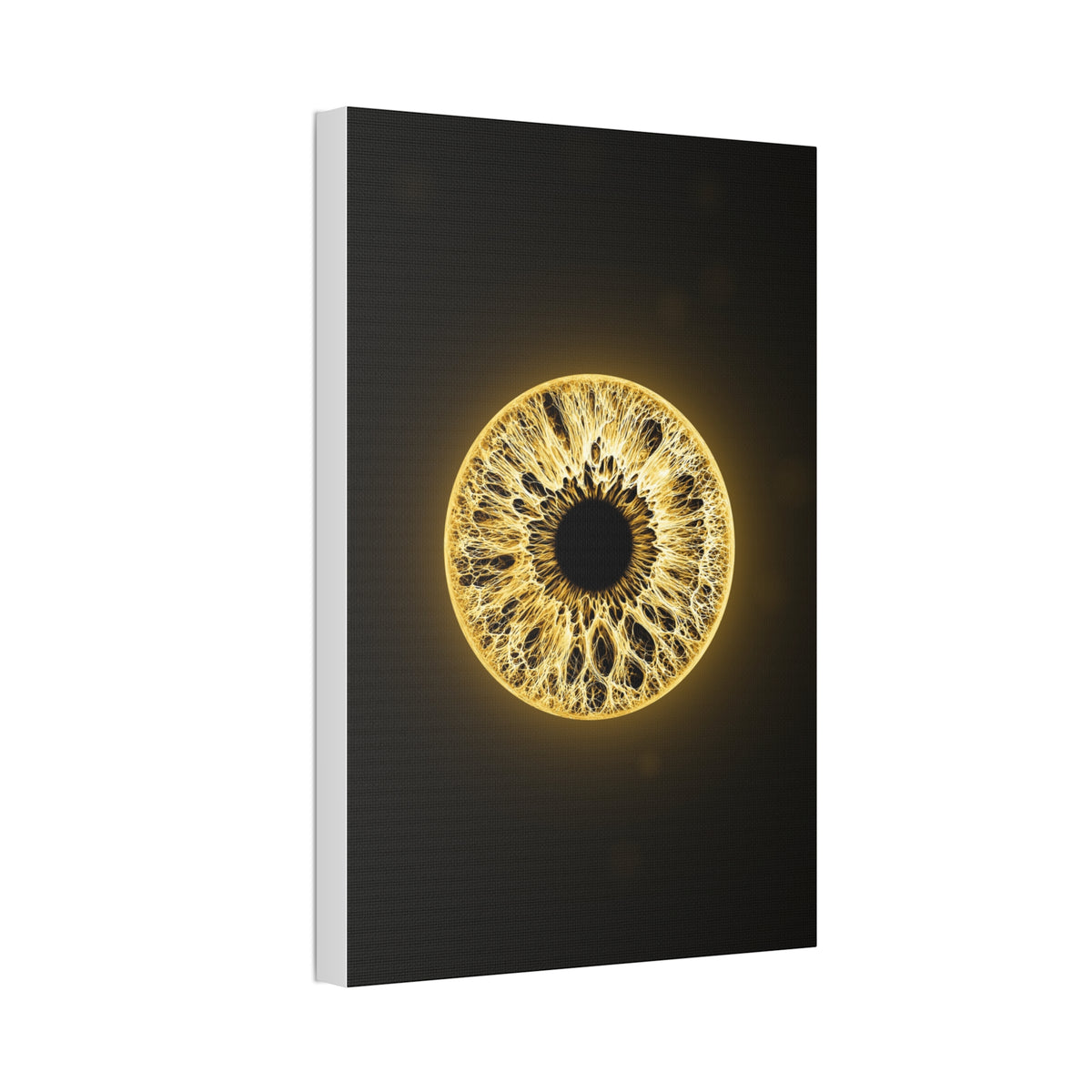 BLXNTT Iris – Lace Web Molten Gold Glossy Canvas