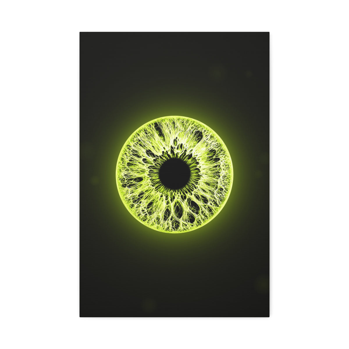 BLXNTT Iris – Lace Web Toxic Chartreuse Glossy Canvas