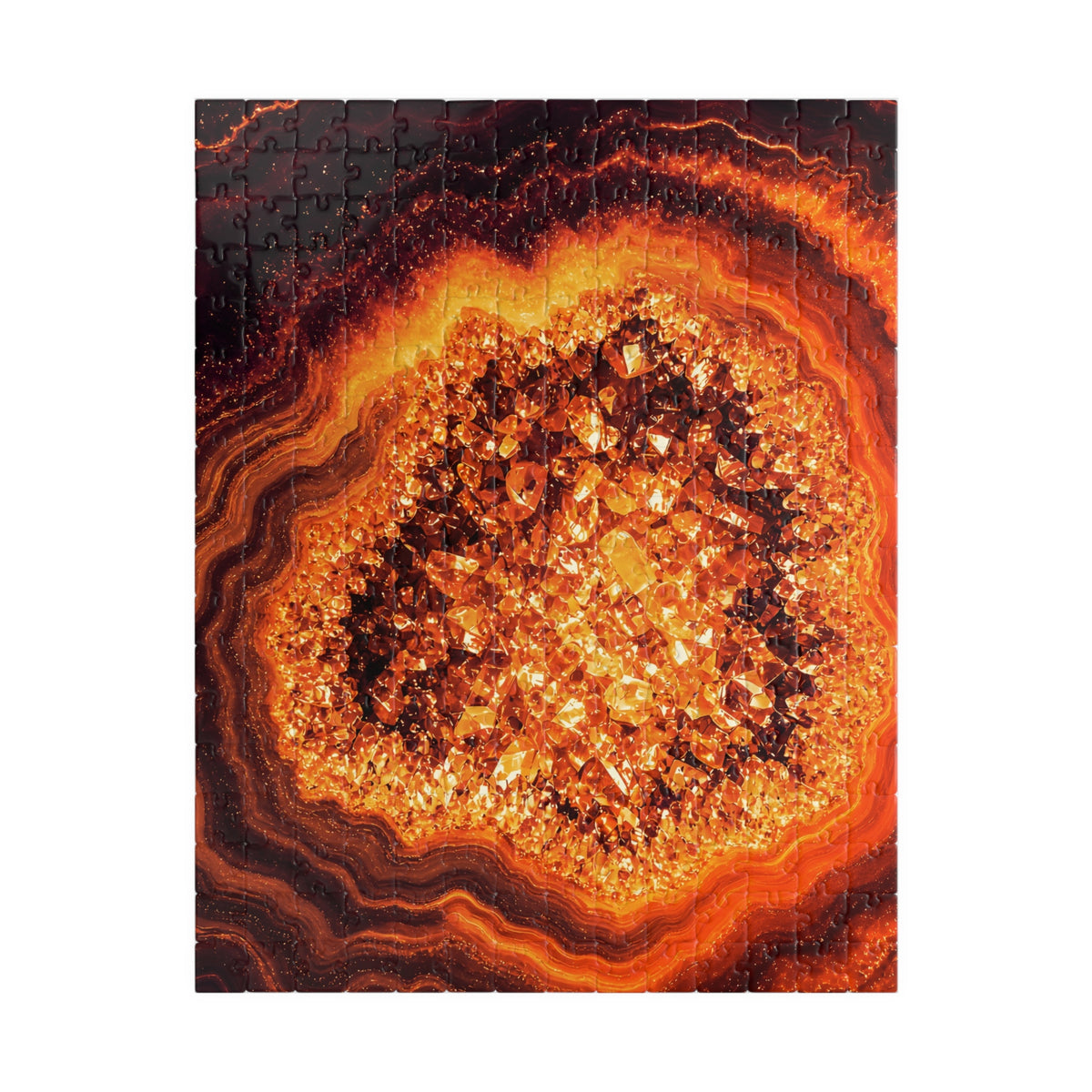 Geode Core - Molten Lava Jigsaw Puzzle