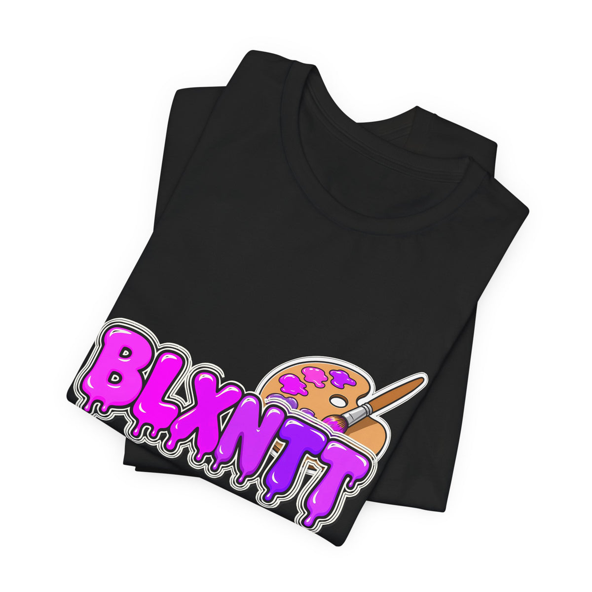 BLXNTT Paint Spill Tee - Purple (Black)