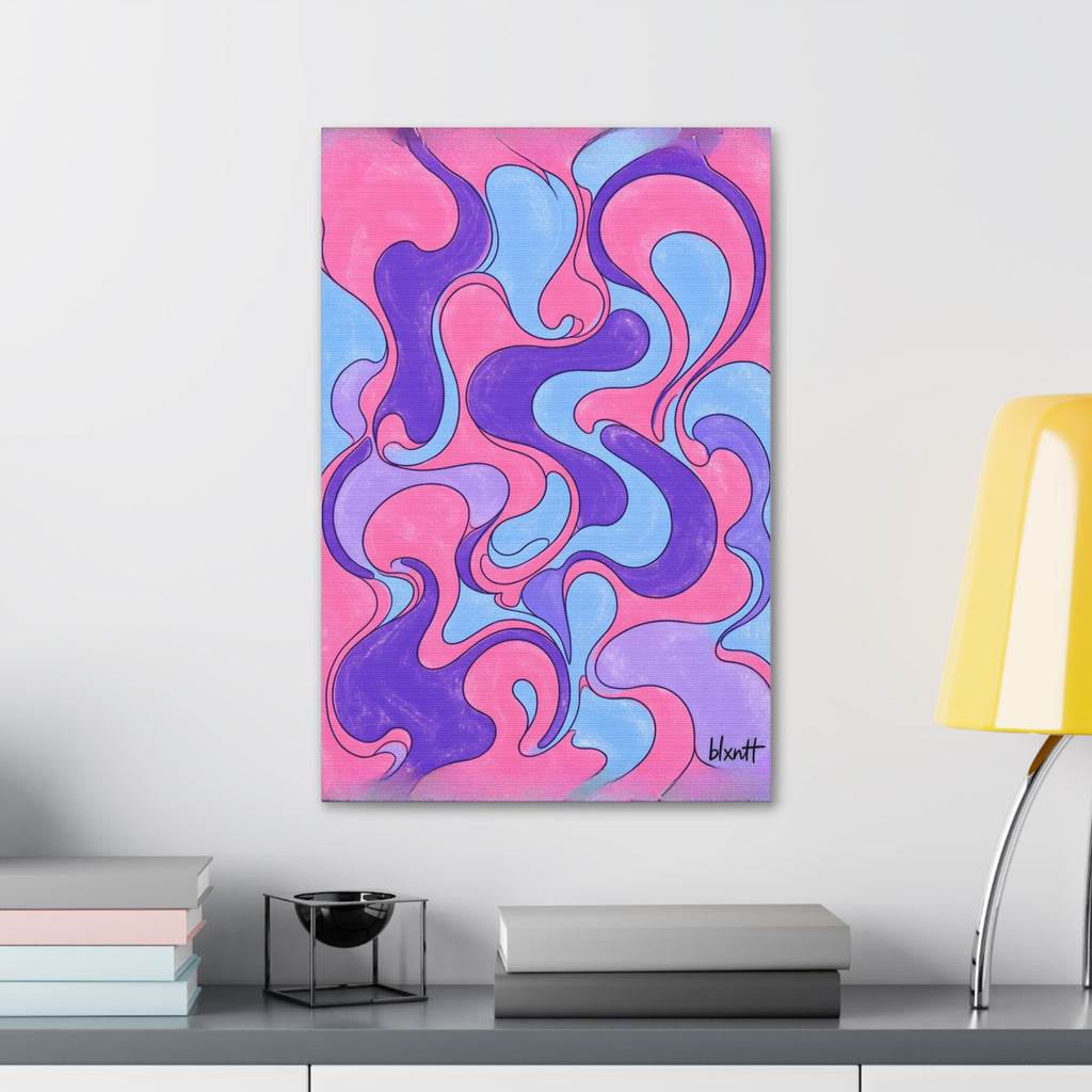 Fillmore Flow - Cotton Candy Glossy Canvas