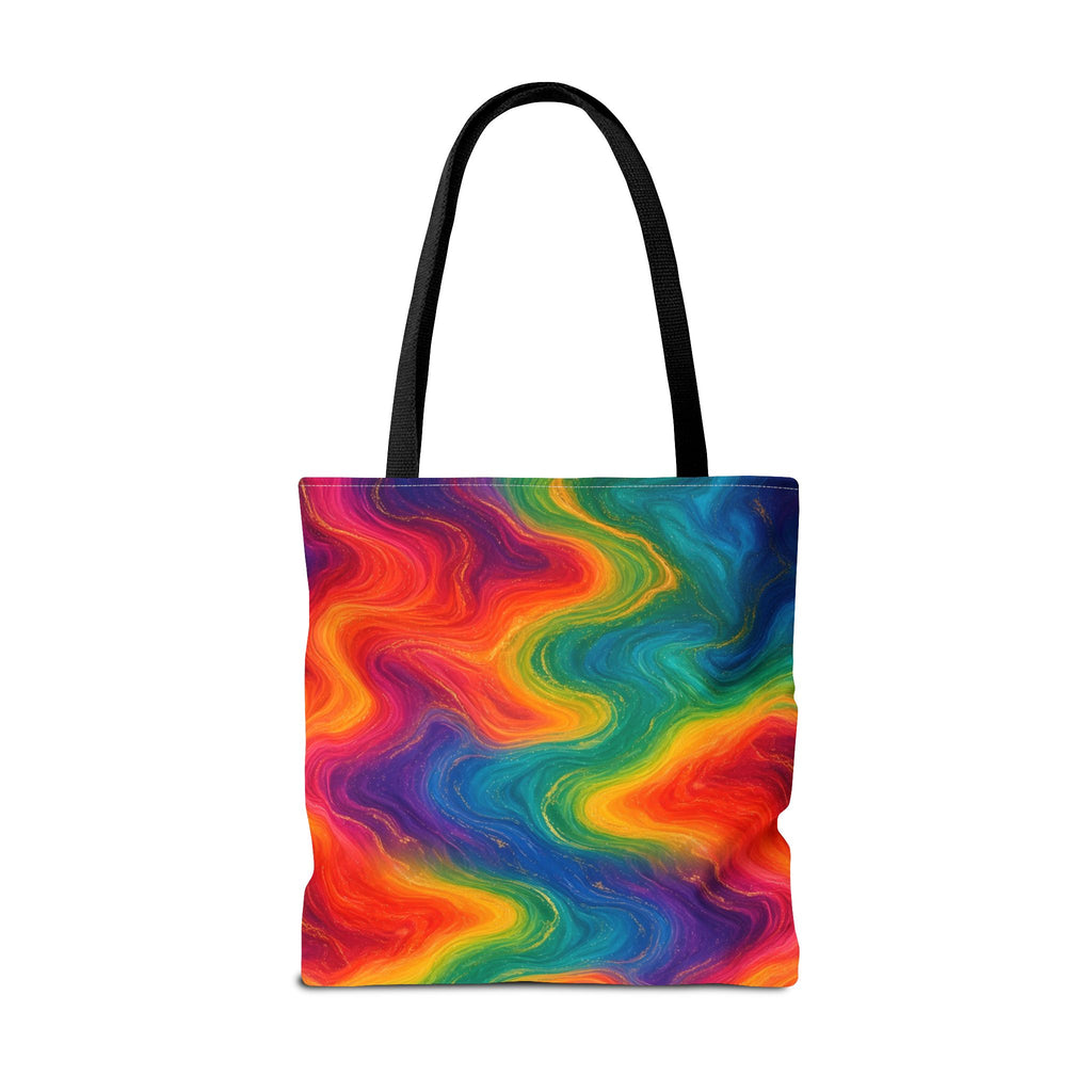 Rainbow Marble Tote Bag