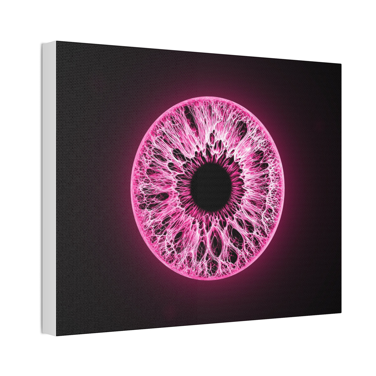 BLXNTT Iris – Lace Web Neon Pink Glossy Canvas