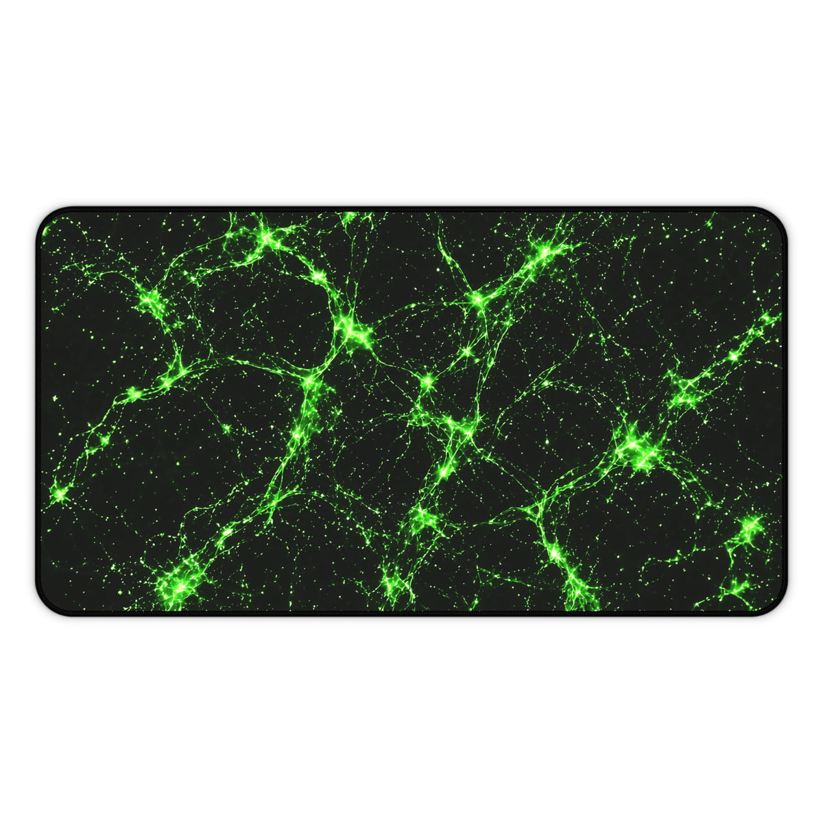 Neon Mycelium - Toxic Lime Desk Mat