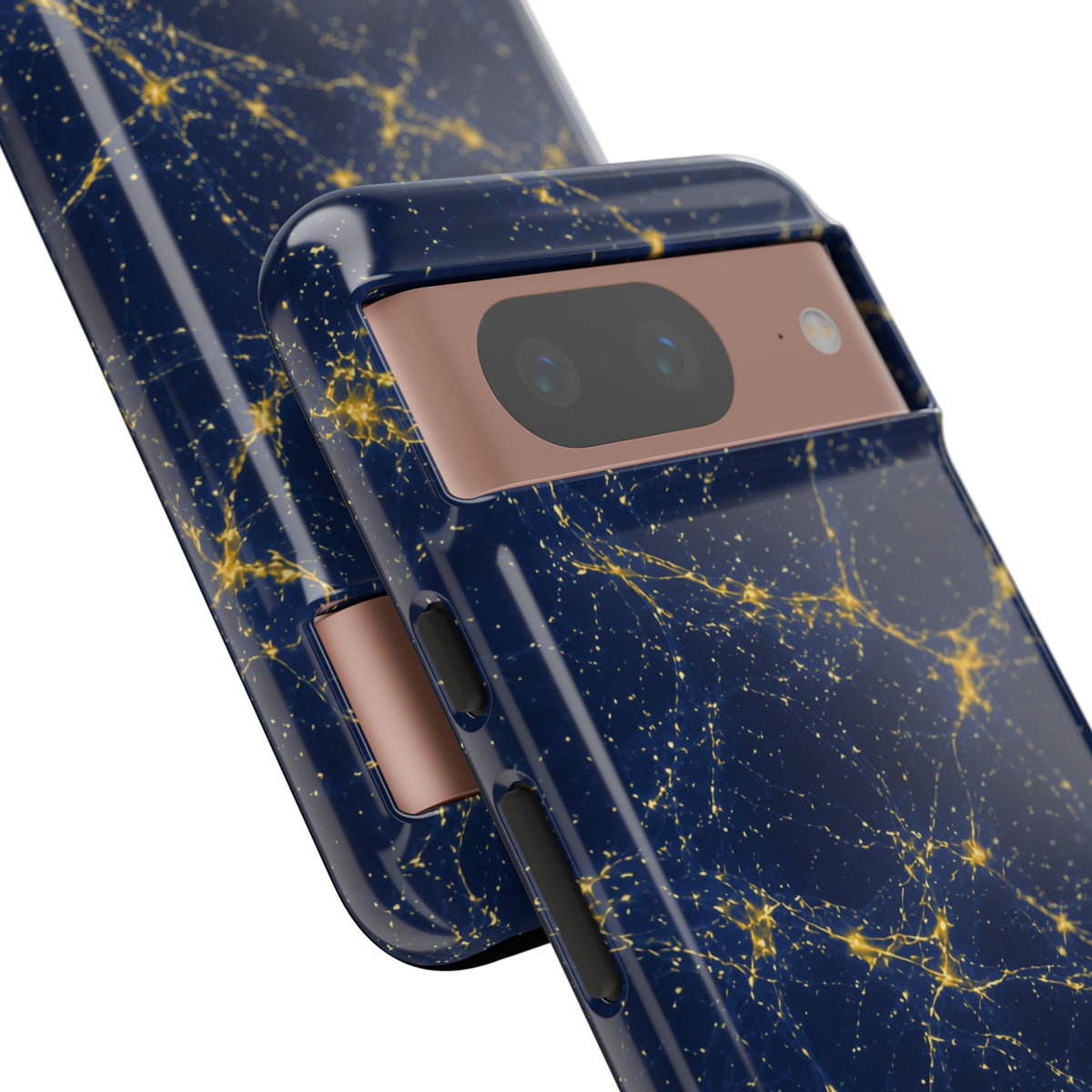 Neon Mycelium - Mustard Navy Phone Case