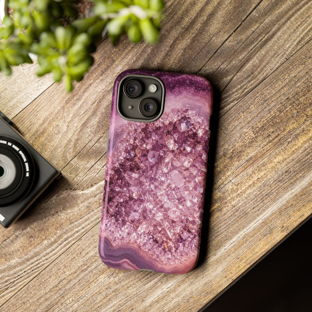 Geode Core - Rose Quartz Phone Case