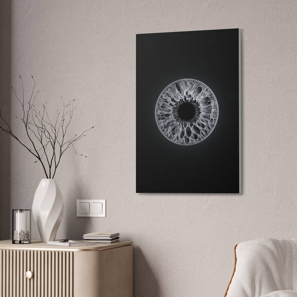 BLXNTT Iris – Lace Web Gray Glossy Canvas