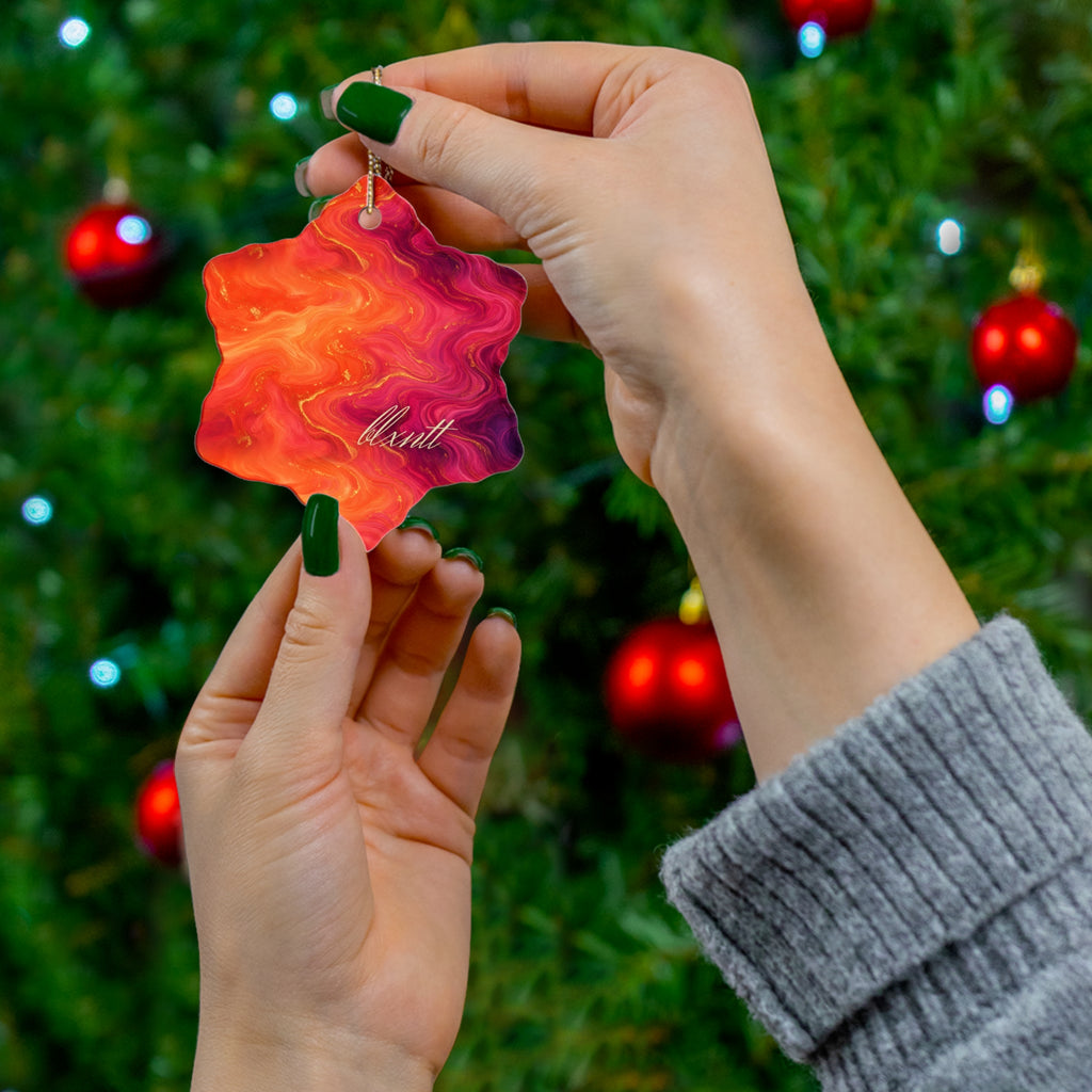 Sunset Marble Ornament