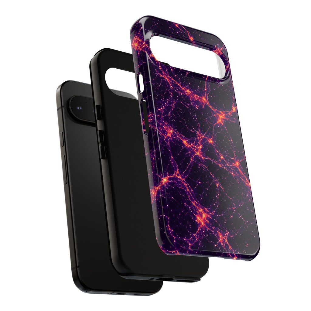 Neon Mycelium - Sunset Synapse Phone Case