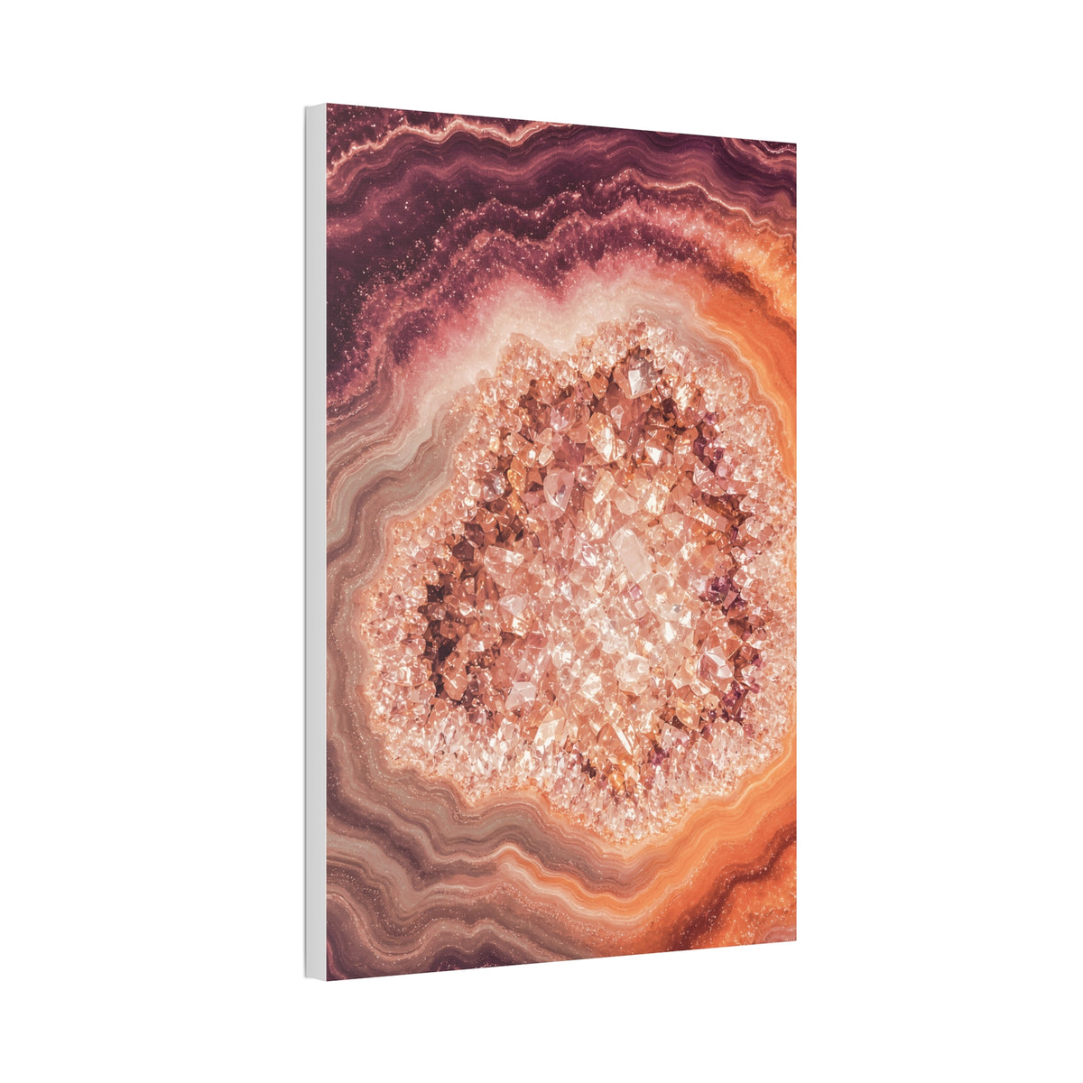 Geode Core - Peach Sorbet Glossy Canvas