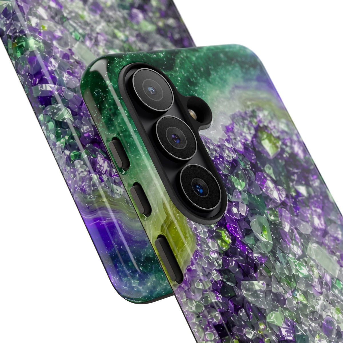 Geode Core - Ruby Emerald Phone Case