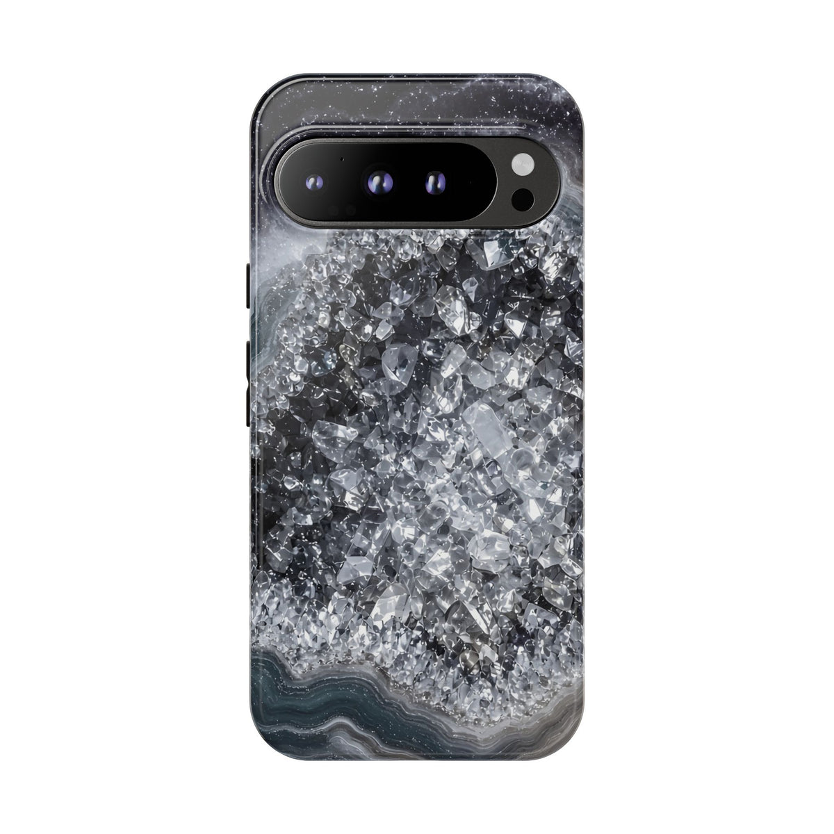 Geode Core - Silver Smoke Phone Case