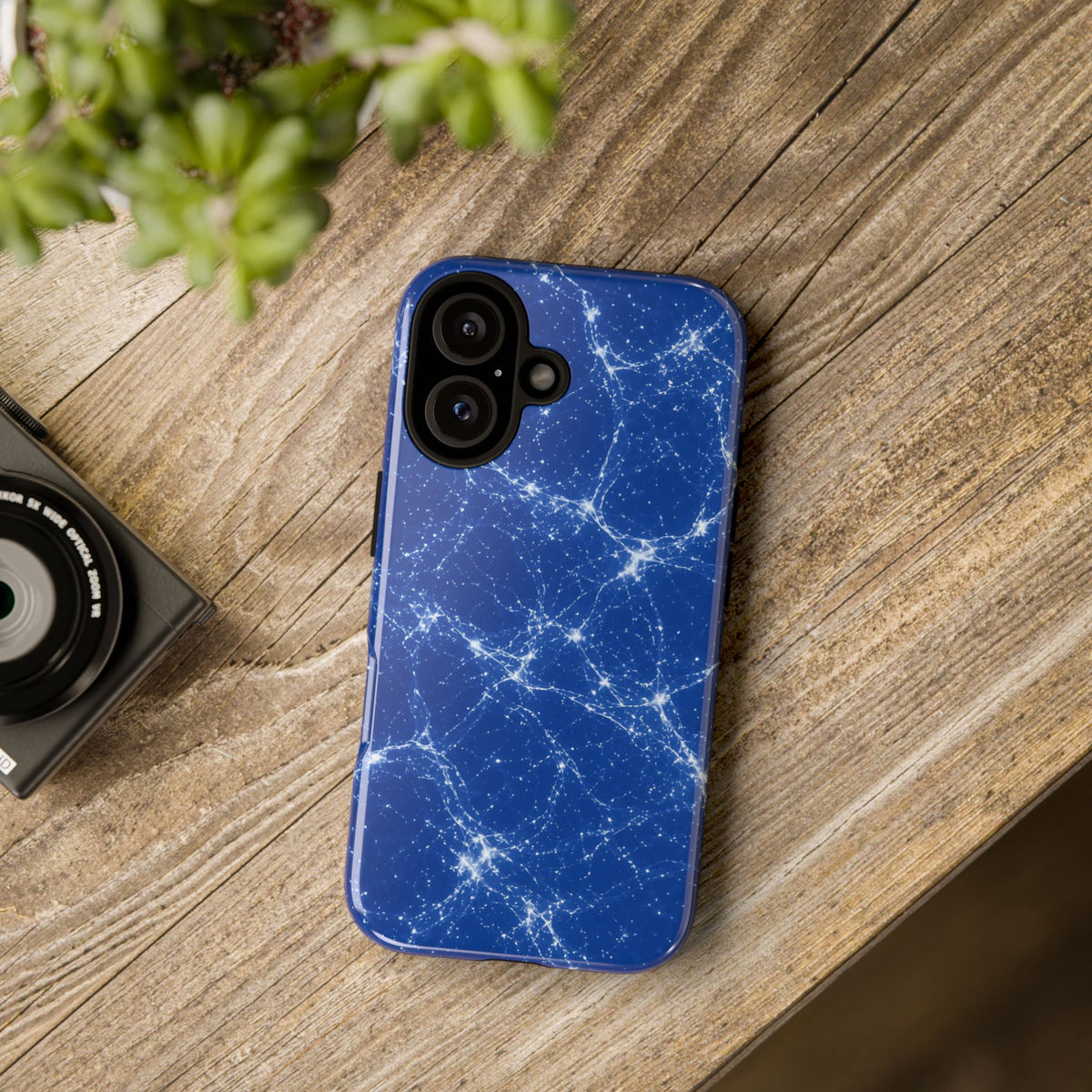 Neon Mycelium - Blueprint Phone Case