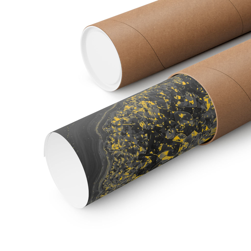 Geode Core - Mono Gold Spark Poster