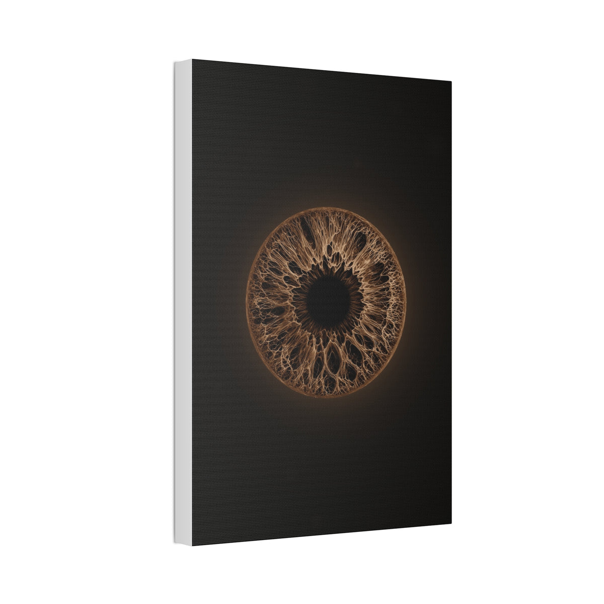BLXNTT Iris – Lace Web Dark Brown Glossy Canvas