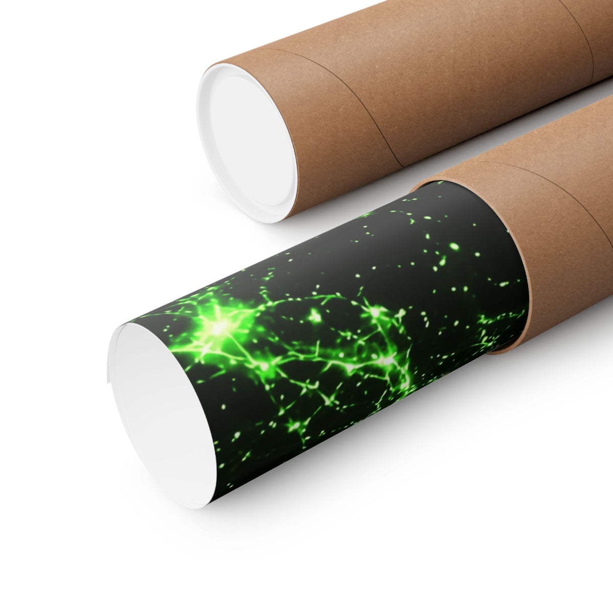 Neon Mycelium - Toxic Lime Poster