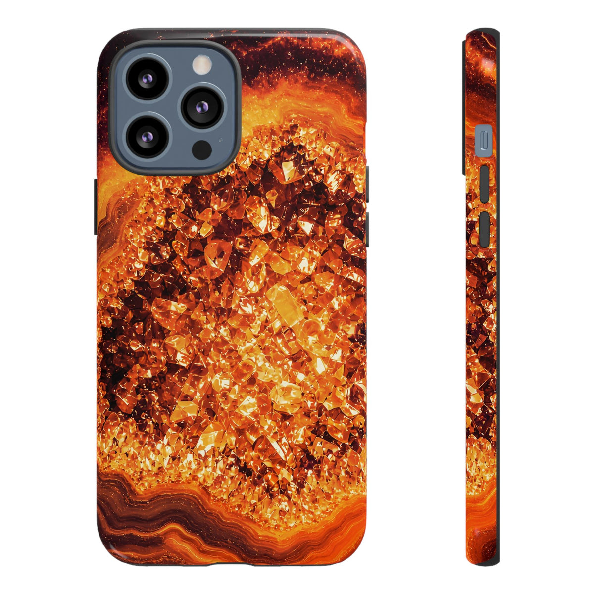 Geode Core - Molten Lava Phone Case