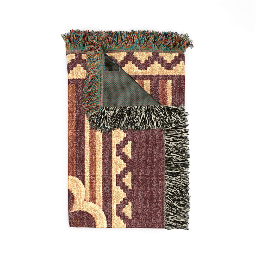 BLXNTT Red Hippie Woven Blanket #1
