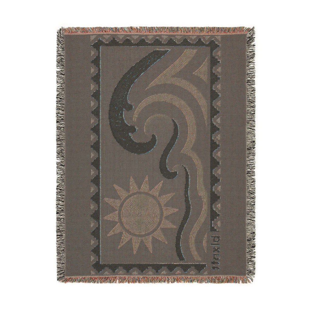 BLXNTT Blue Hippie Woven Blanket #1