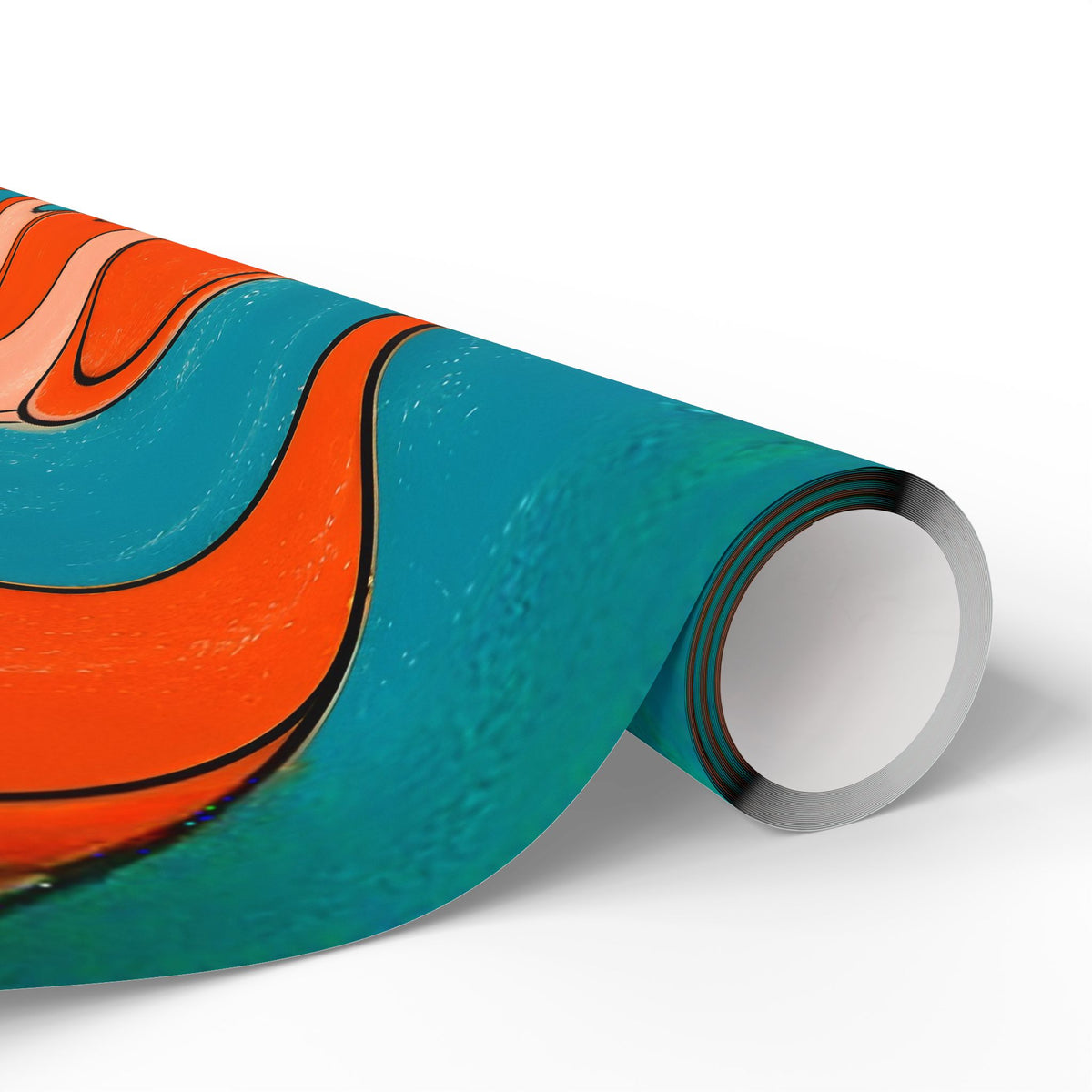 Fillmore Flow - Blood Orange & Teal Wrapping Paper