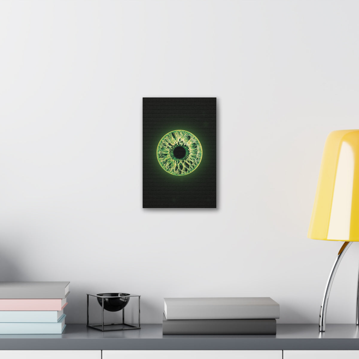 BLXNTT Iris – Lace Web Emerald Gold Glossy Canvas