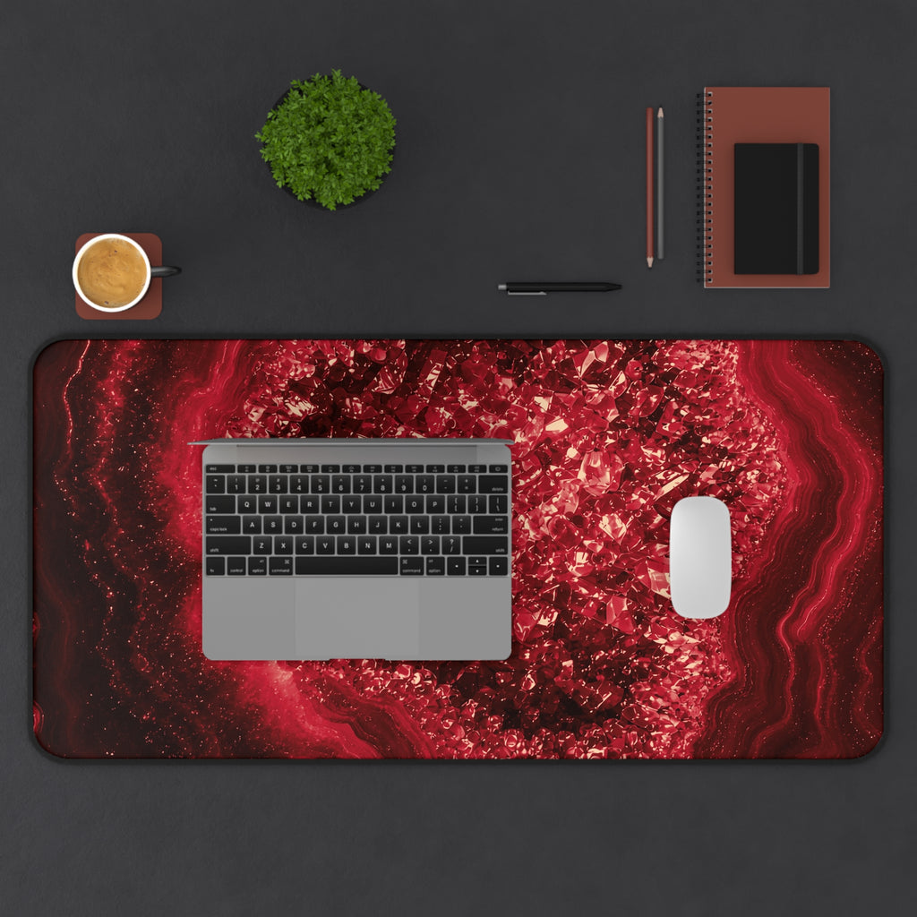 Geode Core - Cherry Cola Desk Mat