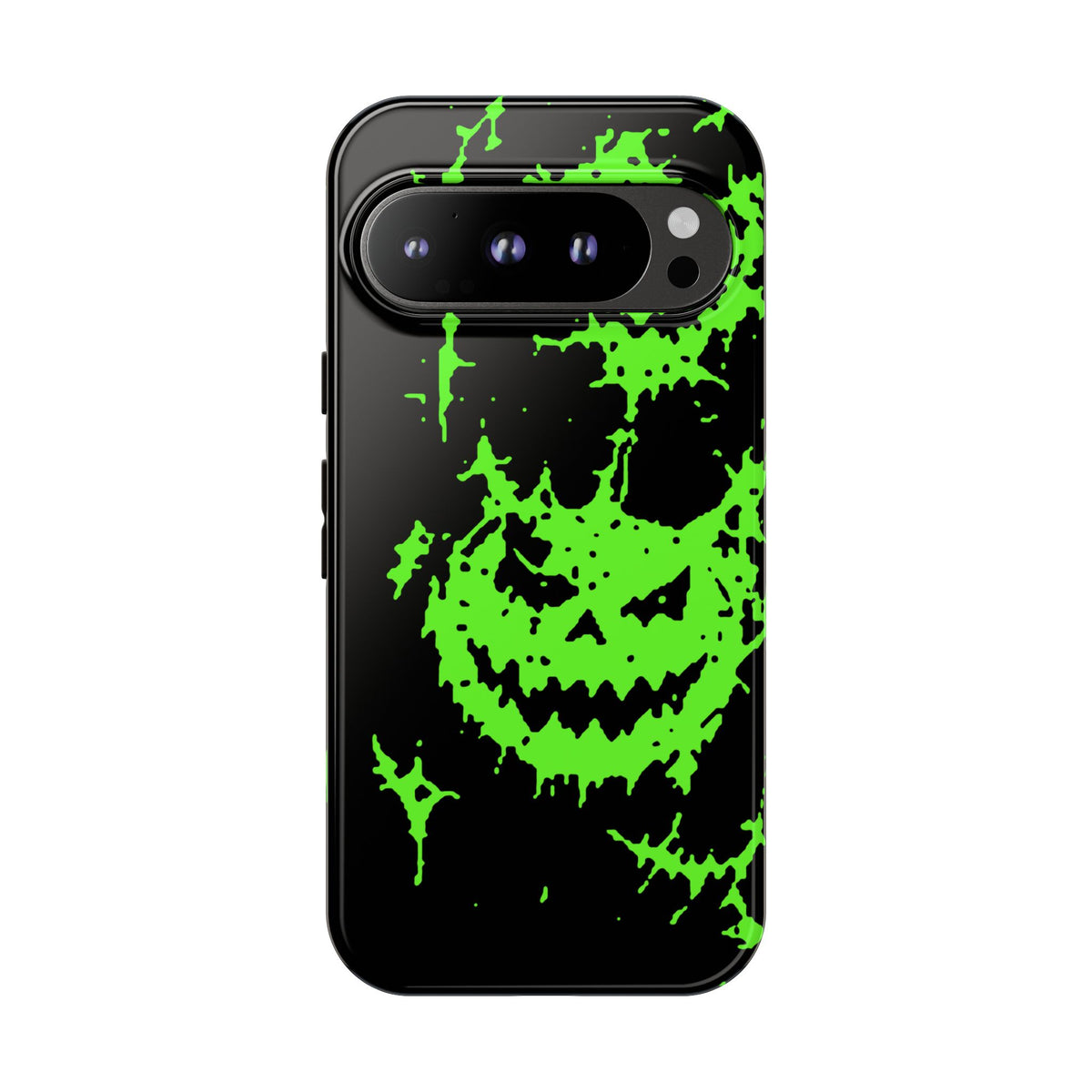 Green Spiderweb Pumpkin Phone Case