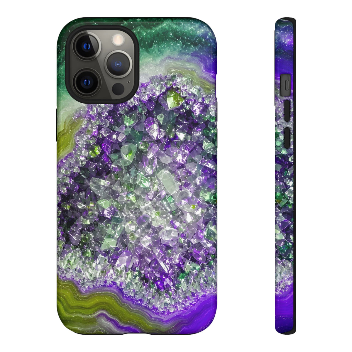 Geode Core - Ruby Emerald Phone Case