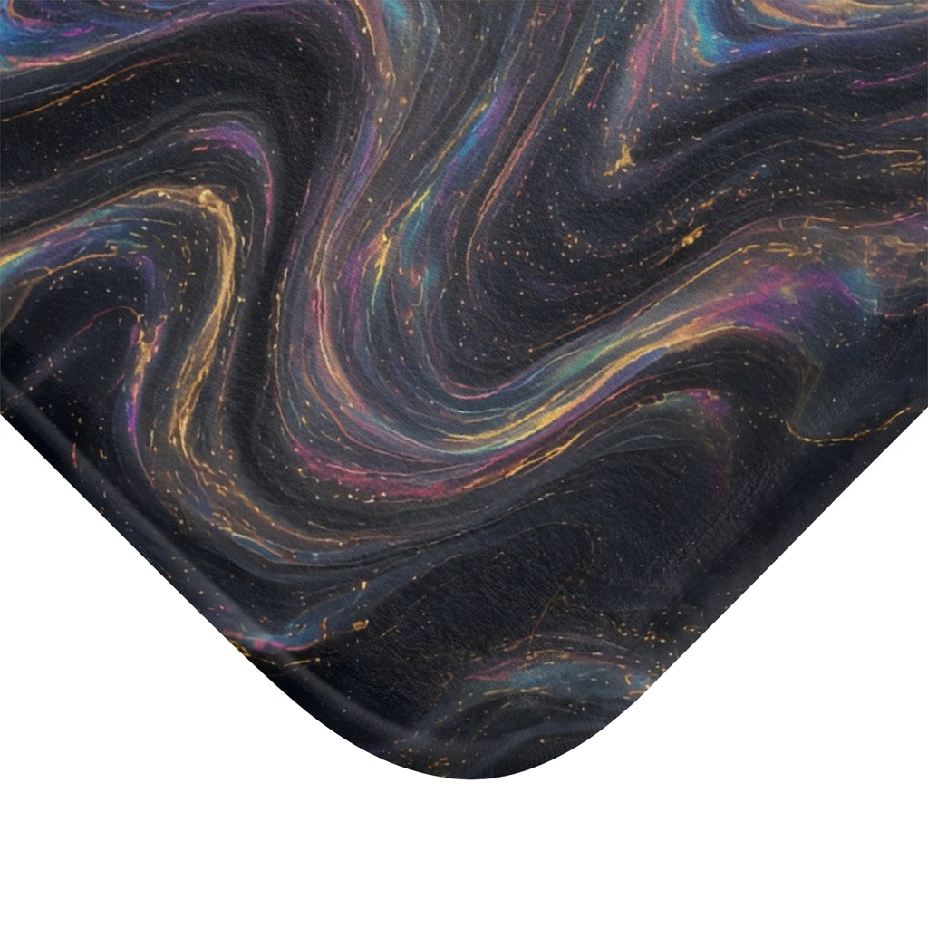 Galaxy Iridescent Marble Bath Mat