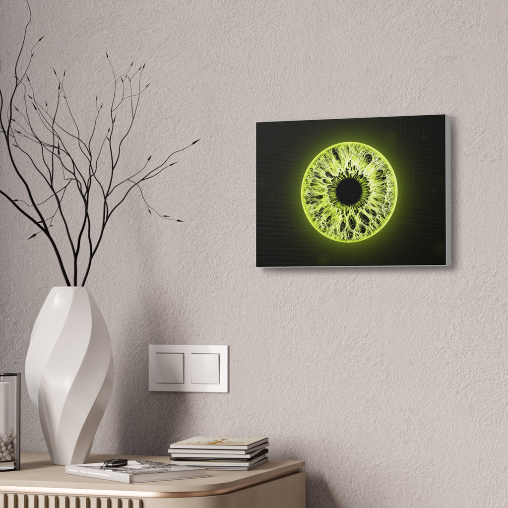 BLXNTT Iris – Lace Web Toxic Chartreuse Glossy Canvas