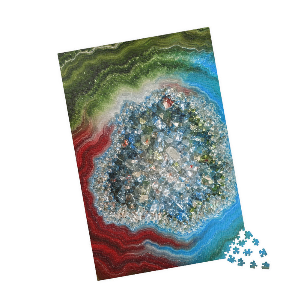 Geode Core - Lagoon Jigsaw Puzzle